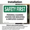 Signmission Safety Culture Sign, 5 in Width, Vinyl Decal, Rectangle OS-2PACK-SF-D-35-L-10688 - alternate 3